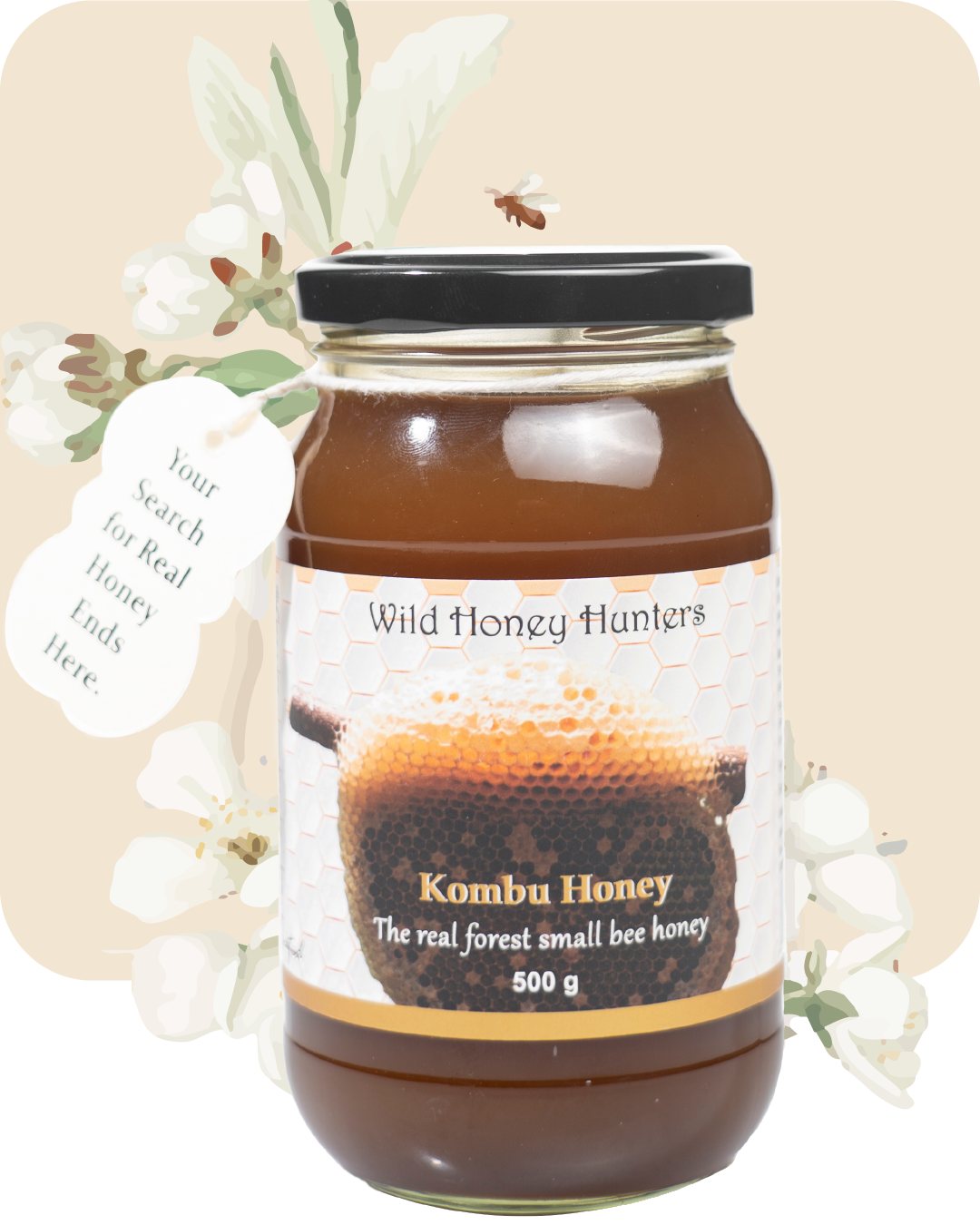 Kombu or small bee Honey - 500g